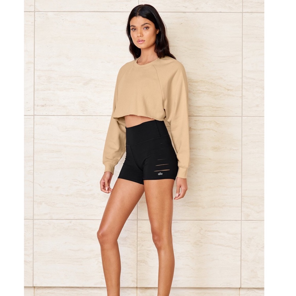 Alo Yoga double tale pullover putty